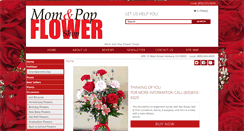 Desktop Screenshot of momandpopflowershop.biz