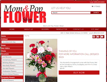 Tablet Screenshot of momandpopflowershop.biz